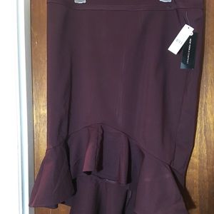 NYC Hi-Lo ruffle hem skirt